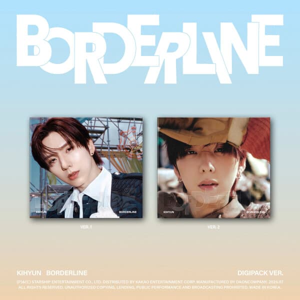 스타쉽스퀘어 KIHYUN EP BORDERLINE DIGIPACK SET - 최저가 29,800원