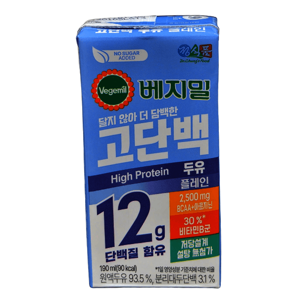 신세계몰 베지밀 고단백두유 플레인 190ml 72입