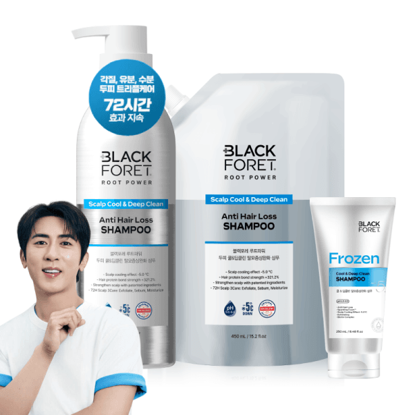 애경-스타배송 블랙포레 루트파워 탈모증상완화 샴푸 3종 500ml 2개 - 최저가 33,700원