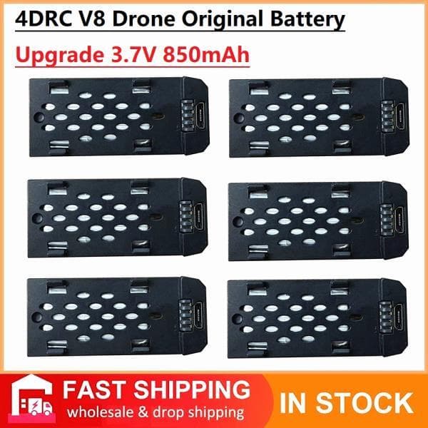 프로팀종합상사5 4DRC V8 드론 배터리 3.7V 850MAh Quadcopter 교체 액세서리 부품 - 최저가 43,500원