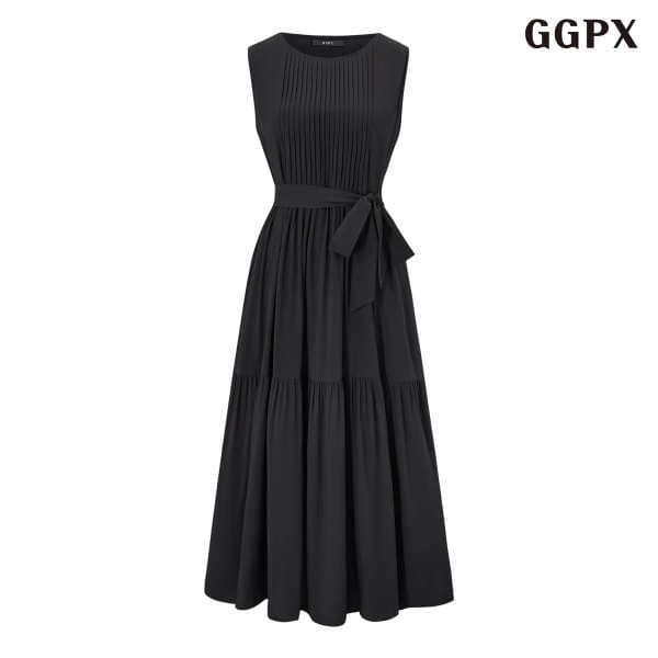 DS패션 클래식 플리츠 민소매 롱 원피스 GQBOW099D - 최저가 39,850원