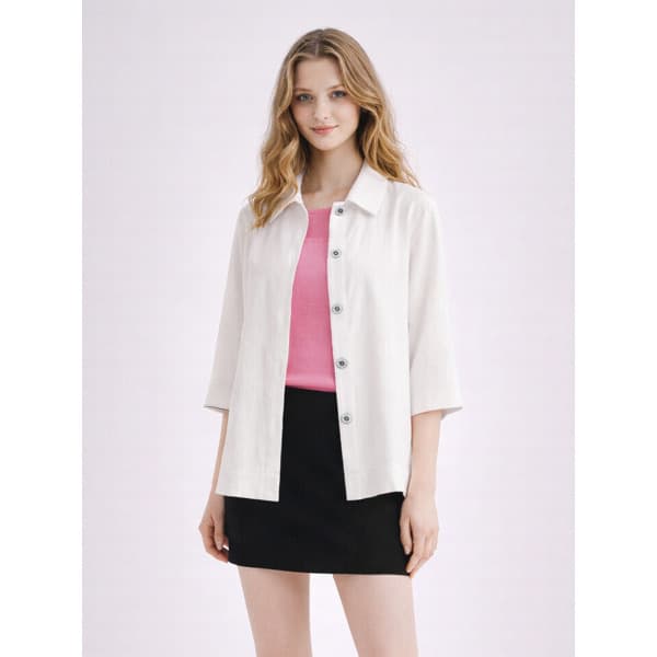 fashionplus 마르조 ICN인견 카라 셔츠형 자켓 MDSFJ016 - 최저가 18,710원