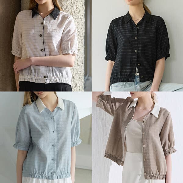 레아노아 26SS Authentic Flax 린넨 블렌딩 썸머 셔츠 블라우스 3종 DM262F0308SH - 최저가 46,750원