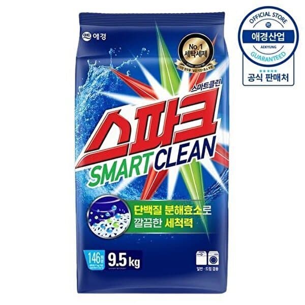 SK스토아 애경 스파크 세탁세제 리필 9.5kg 1개