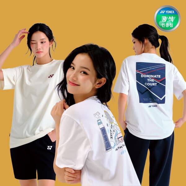 요넥스공식 요넥스 배드민턴 오버핏 캐주얼 반팔 티셔츠 - 최저가 25,010원