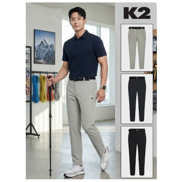 롯데백화점2관 케이투 26년 남성 여름 바지 BOOST 경량 스탠다드 팬츠 KMM26391