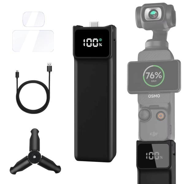 하이무역 DJI 오즈모 포켓 3/포켓 4 배터리 핸들 5000mA - 최저가 45,540원