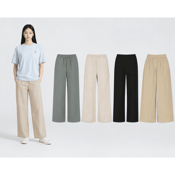 신세계백화점 폴햄 여성 슬랙스 린넨팬츠 밴딩팬츠 큐롯 와이드 카고 - 최저가 25,900원