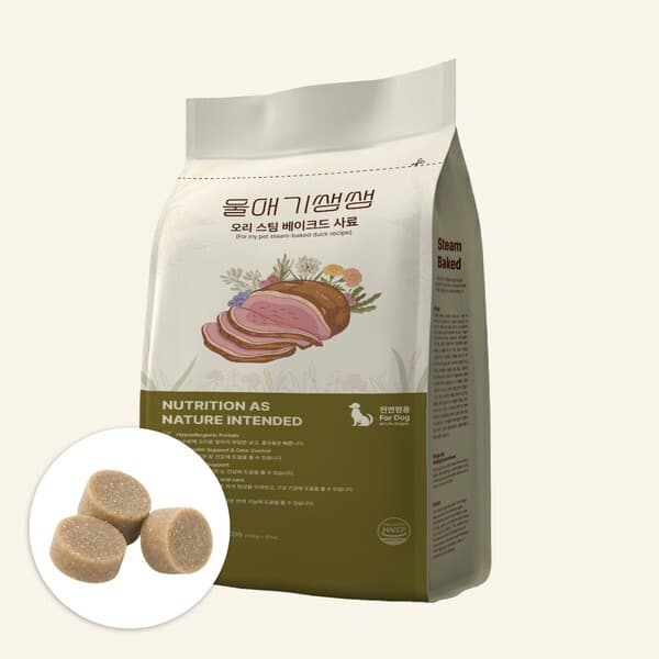 CJ온스타일 울애기쌩쌩 강아지 프리미엄 오리 스팀베이크드 수제사료 1kg - 최저가 29,700원