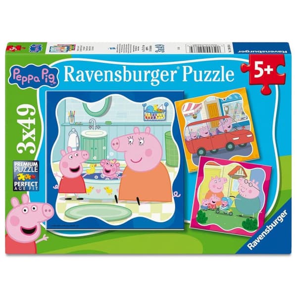 야옹이마켓02 Ravensburger Peppa Pig 3x49피스 퍼즐 세트 만 5세 이상 아동용 430746 - 최저가 58,000원