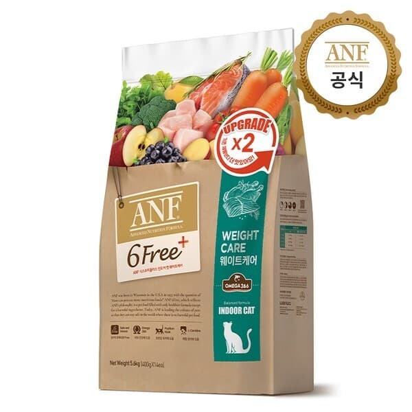 CJ온스타일LIVE ANF 식스프리플러스 인도어 고양이 웨이트케어 5.6kg - 최저가 60,900원