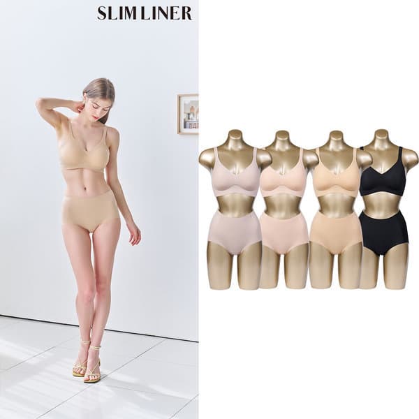 홈앤쇼핑방송 26SS 신영와코루 슬림라이너 메쉬 젤리 브라팬티 스킨패키지 M62