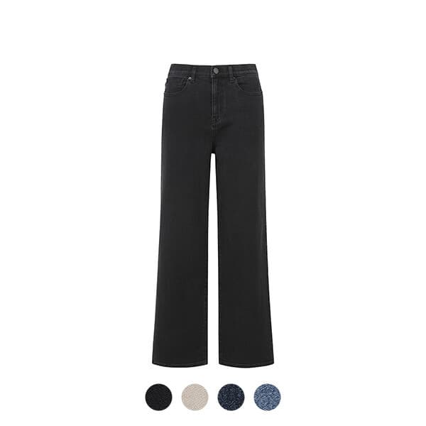 fashionplus 폴햄 여성 컴포트 세미와이드 핏 데님 팬츠 PHE3DP2033