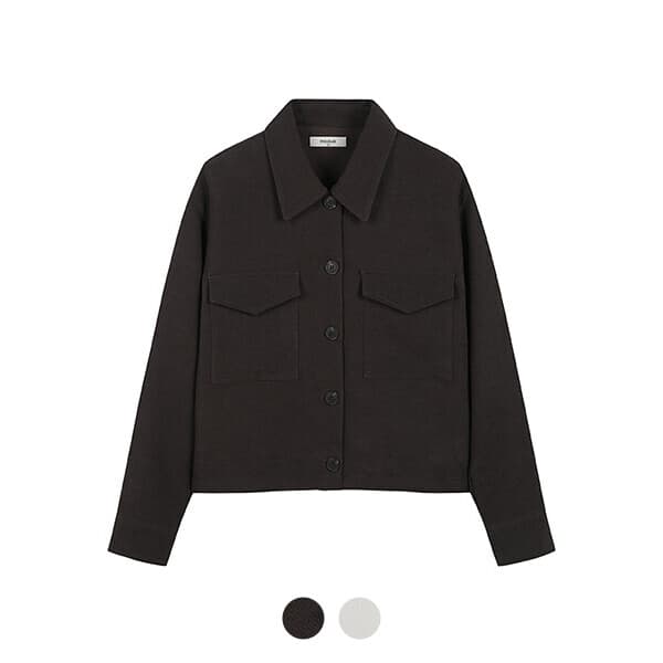 fashionplus 폴햄 여성 스웨이드라이크 크롭 셔켓 PHE4WC2069