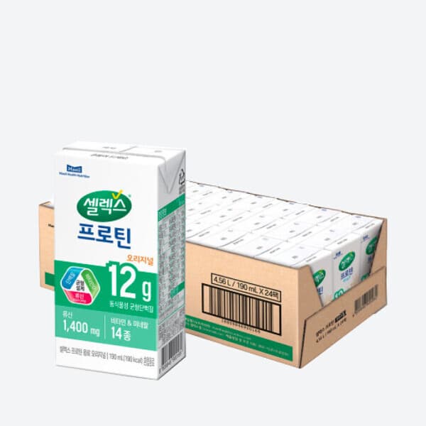 매일유업-스타배송 셀렉스 프로틴 음료 오리지널 190ml 24개 - 최저가 27,970원