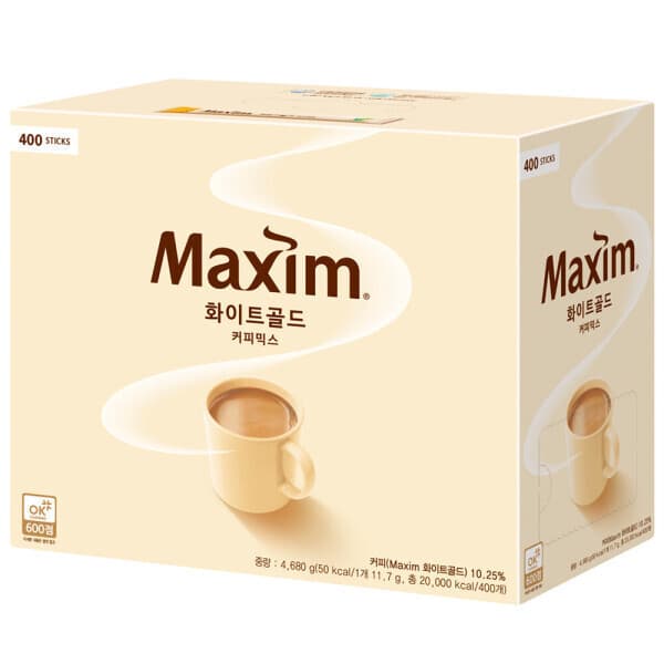 마트케이1 동서 맥심 화이트골드 커피믹스 400T