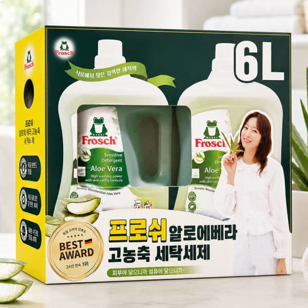 청년상사 프로쉬 알로에베라 세탁세제 3L 2개 - 최저가 39,500원