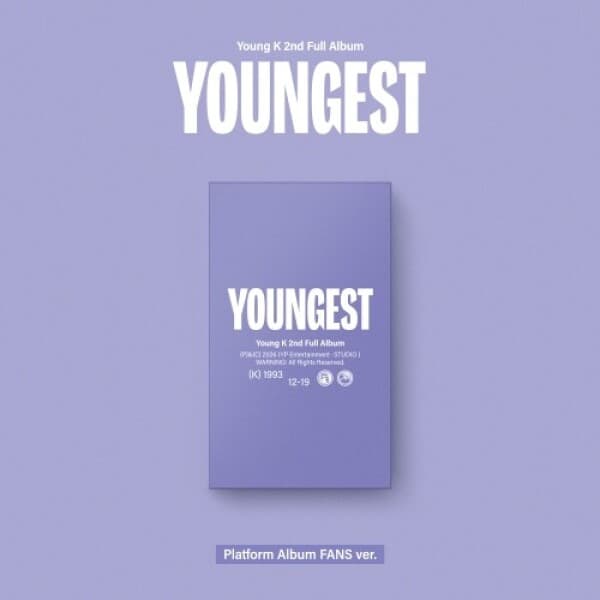 뮤직플랜트 Young K (DAY6) - YOUNGEST Platform Album FANS ver. - 최저가 11,900원