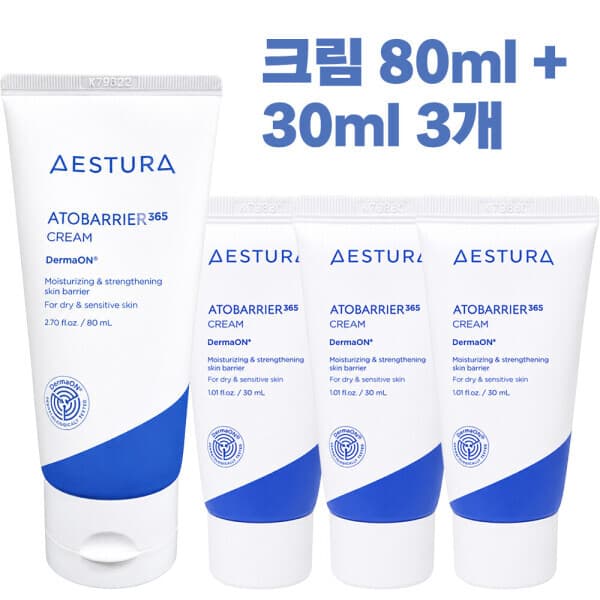 넥스팜트레이딩 에스트라 아토베리어365 크림 80ml + 30ml 3개