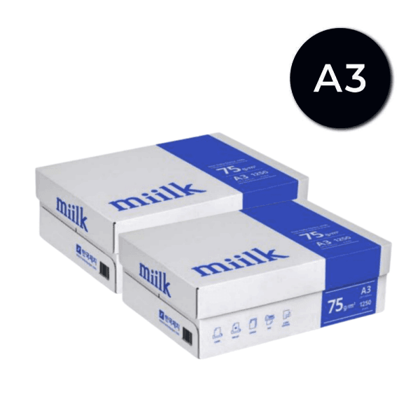 A4마켓 한국제지 밀크 A3용지 75g 2500매
