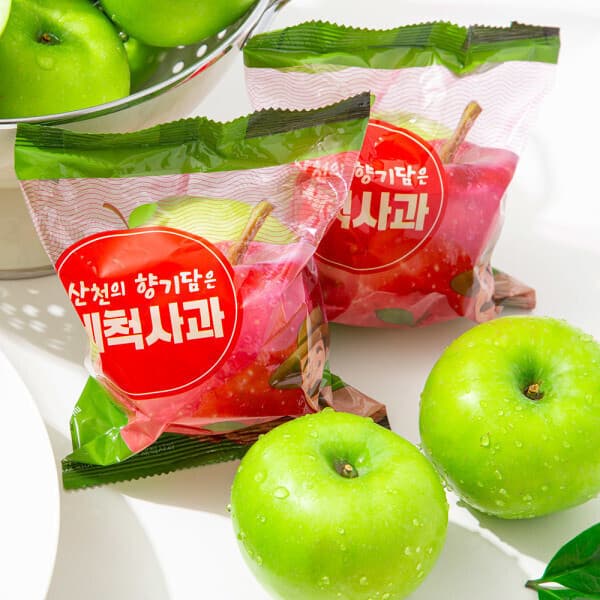 프레시홀 프레시홀 썸머킹 세척 사과 5kg 청사과 아오리