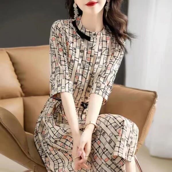 gshek65 루스리더 여성 고품격 여름 반팔 원피스 E946 - 최저가 37,500원