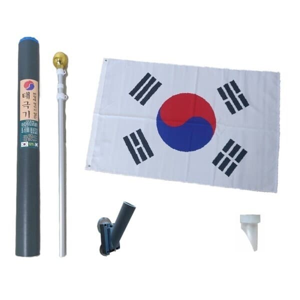 오더몰 가자데코 바람에 엉키지 않는 창문부착/흡착 겸용 가정용 태극기/깃봉/깃대꽂이 세트 - 최저가 25,000원