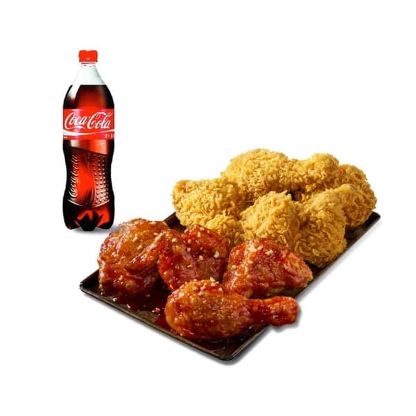 쿠프마케팅 (BBQ) 황올반+BBQ양념반+콜라1.25L - 최저가 23,200원