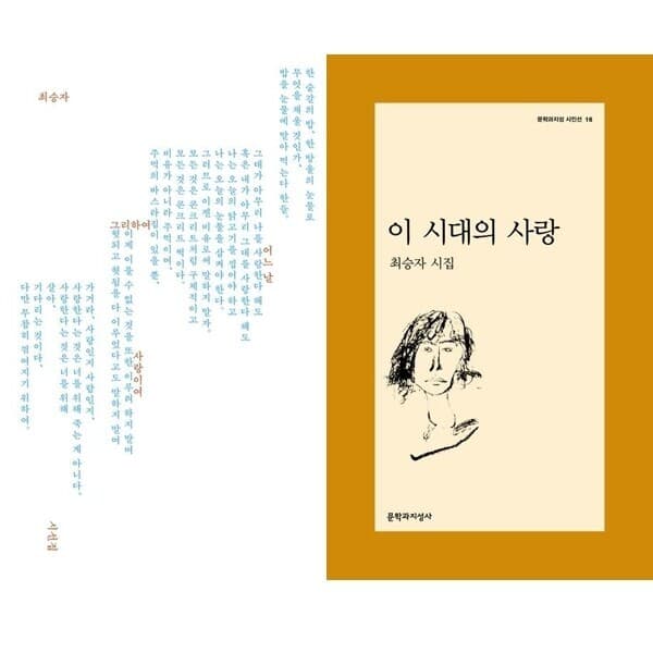 패션북 최승자 시집 2권세트 - 그리하여 어느 날 사랑이여 + 이 시대의 사랑 - 최저가 37,100원