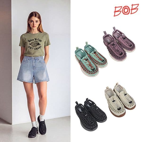 신세계몰 BOB 26SS 여성 위빙 플랫폼 샌들 - 최저가 62,080원