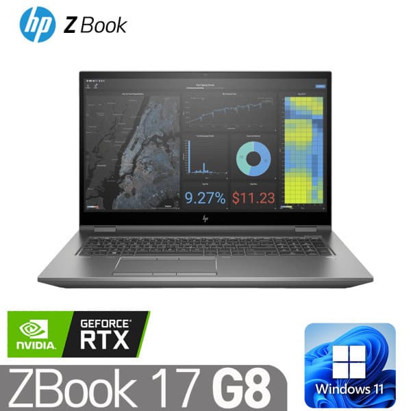 (주)루카스78 HP ZBook 17 Fury G8 XEON W-11955M 64GB NVMe 1TB RTX A4000 17.3인치 4K 워크스테이션