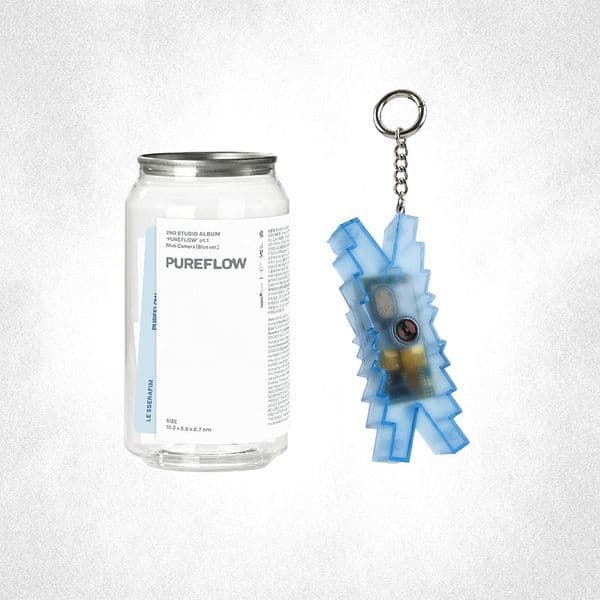 팬플리 르세라핌 (LE SSERAFIM) 2nd Studio Album PUREFLOW pt.1 Mini Camera ver. Blue ver.