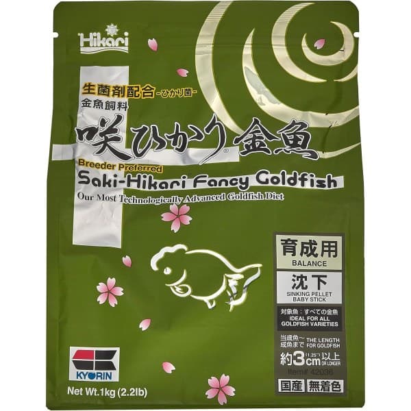 ZhijiangYeyinTradi 사키히카리 금붕어 사료 1kg