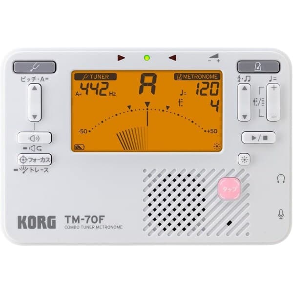 ZhijiangYeyinTradi KORG 튜너 메트로놈 TM-70F WH 화이트
