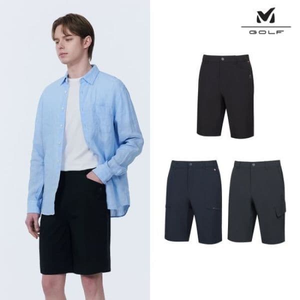 GS_SHOP_TV 밀레골프 여름 하프 팬츠 3종 남성용 - 최저가 49,000원