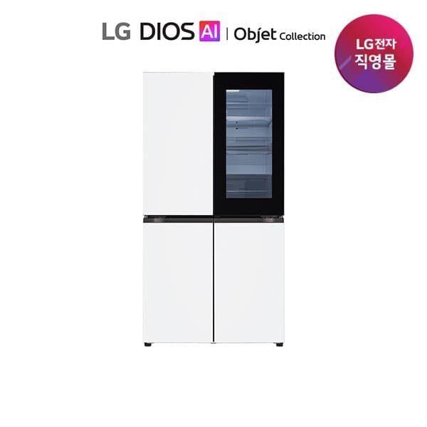 CJ온스타일LIVE LG 디오스 AI 오브제 노크온 5도어 원매직 냉장고 T876MQQ412