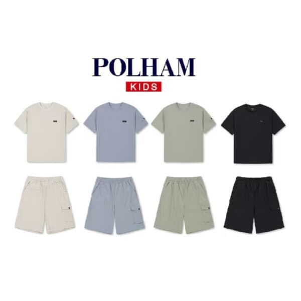 롯데백화점2관 폴햄키즈 울트라탄성루즈핏반팔티5부숏츠 PKG2TS3773 PKG2PT3773 택1