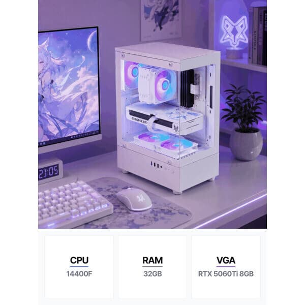 인텍앤컴퍼니 IPC 메인스트림09 14400F 32GB RTX5060Ti