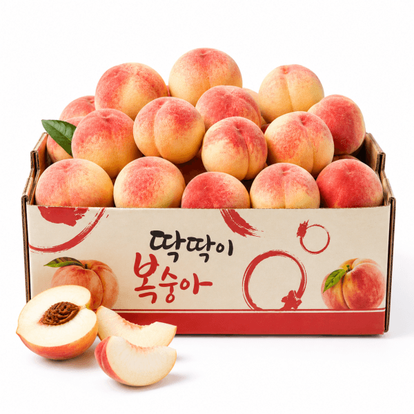 5대째농사짓는농장 달콤달달 꿀맛 딱딱이복숭아 딱복