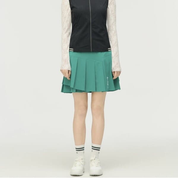 롯데 아이몰 링스골프 여성 솔리드 2단 플리츠 큐롯 L21F2PC274A_GN_DG - 최저가 152,530원