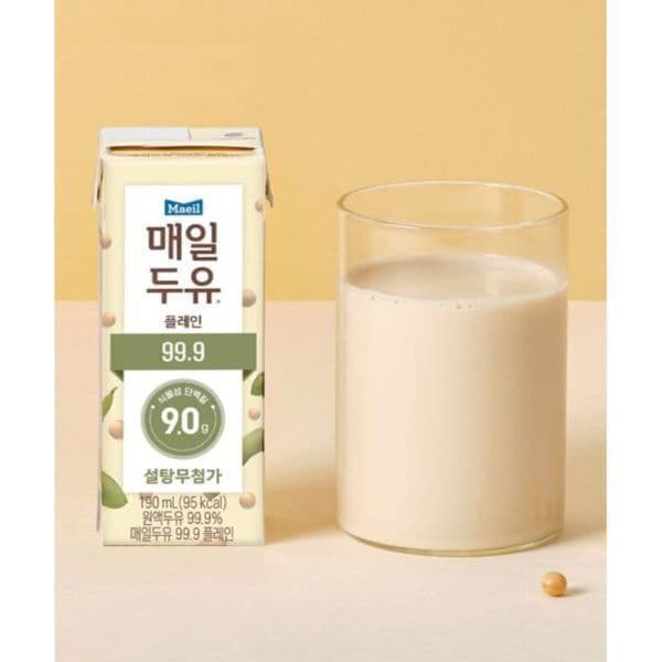 101ShopCo 매일두유 maeilsoymilk 99.9 플레인 190ml 48팩
