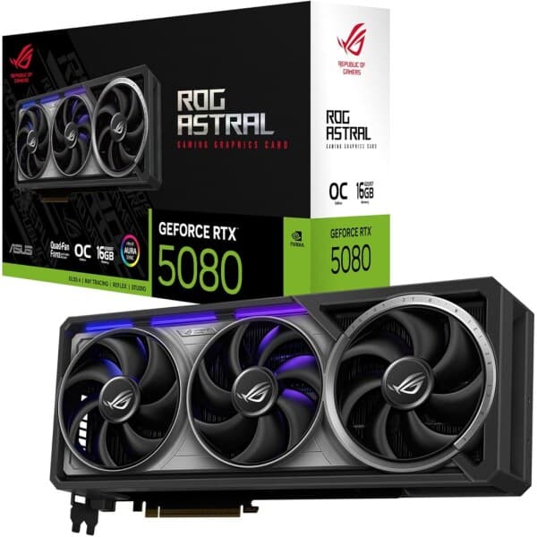 스타일QQ ROG Astral GeForce RTX 5080 16GB DR7 OC 에디션 게이밍 그래픽 카드 PCIe 5.0 HD/DP 2.1 3.8슬롯 4팬 - 최저가 2,447,530원