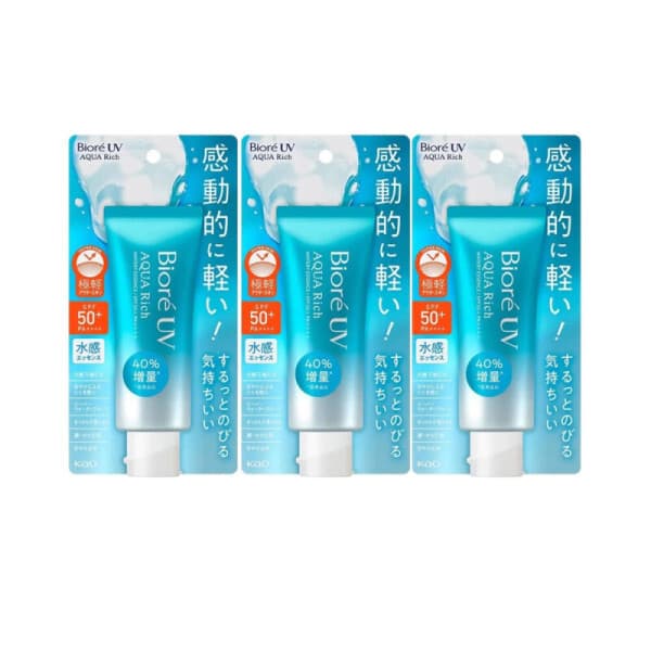 wmj849 비오레 선크림 UV 아쿠아리치 워터리 에센스 70g x 3개 - 최저가 20,130원