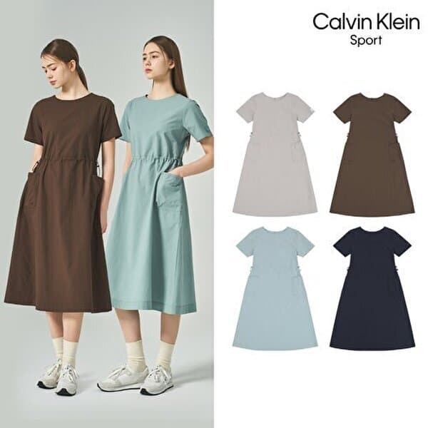 SK스토아TV쇼핑 Calvin Klein 26SS 여성 시어서커 원피스 - 최저가 56,050원