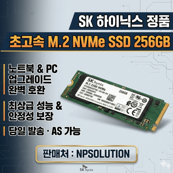 ALL메모리 SK하이닉스 PC601 M.2 NVMe SSD 256GB