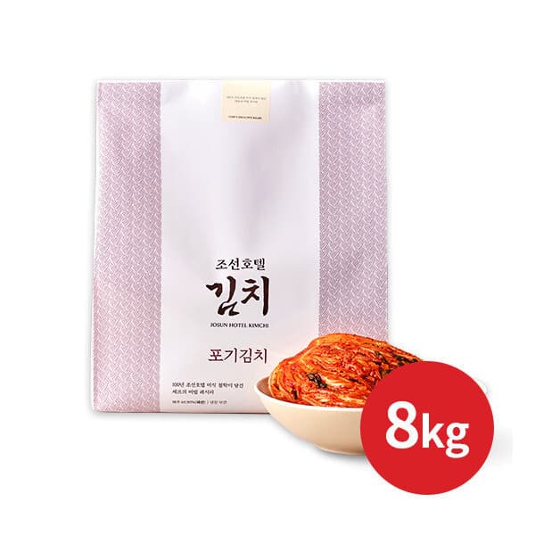 롯데 홈쇼핑 신세계푸드 호텔컬렉션 조선호텔김치 포기김치 8kg