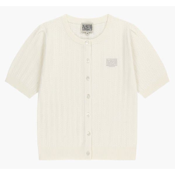 신세계몰 마리떼 스몰 클래식 로고 하프 니트 가디건 셋업 우먼 MFG46UCD111 IVR LPK NVY - 최저가 95,960원