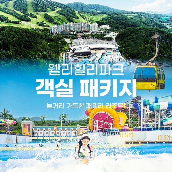 코어티켓 웰리힐리파크 워터파크 객실패키지
