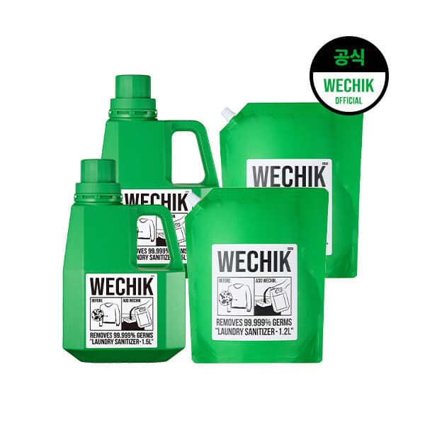 롯데 홈쇼핑 위칙 소독 섬유유연제 1.5L 2개 + 소독섬유유연제 1.2L 2개