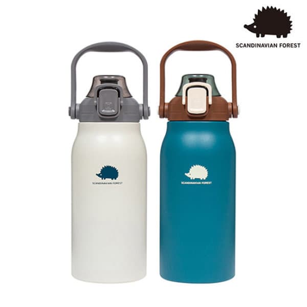 GS_SHOP_TV 스칸디나비안포레스트 NEW 대용량 텀블러 1300ml 전용빨대 지비츠 포함